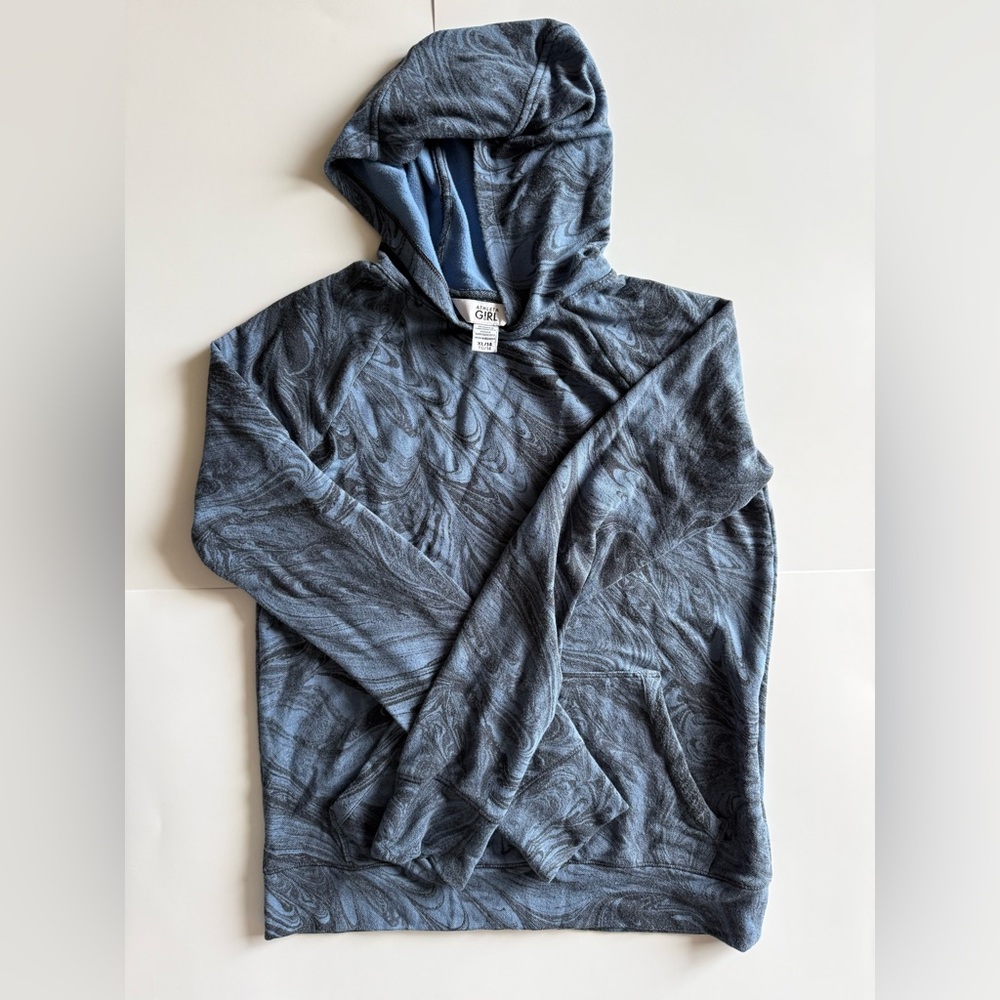 Athleta Girl blue swirl hoodie XL